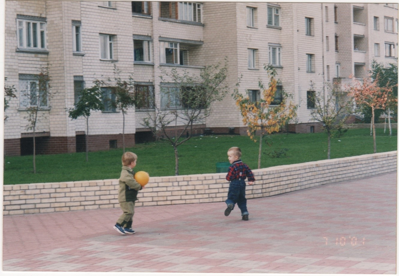 Obolonskaya Promenade, Kyiv, Igor L. (my Father), 2001