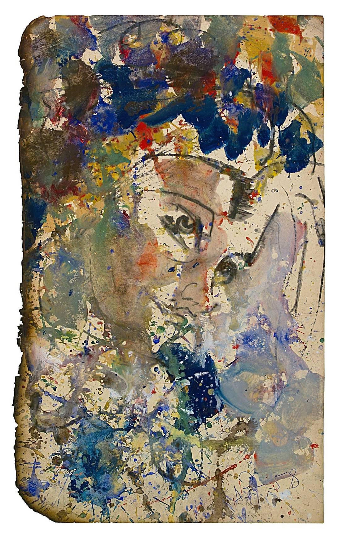 Анатолий Зверев. Женский портрет. 1958