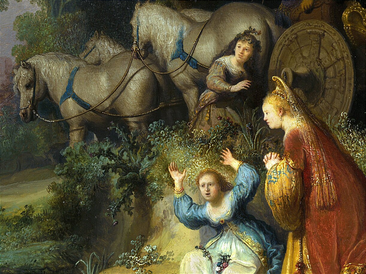 Рембрандт, «Похищение Европы» (фрагмент)