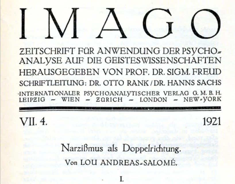 Впервые работа опубликована в журнале Imago, VII, 1921, с. 561-386.