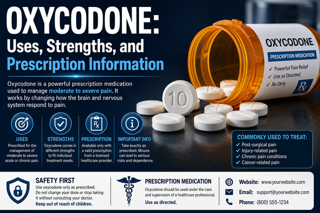 Oxycodone Tablets: Understanding Prescription Treatment Options
