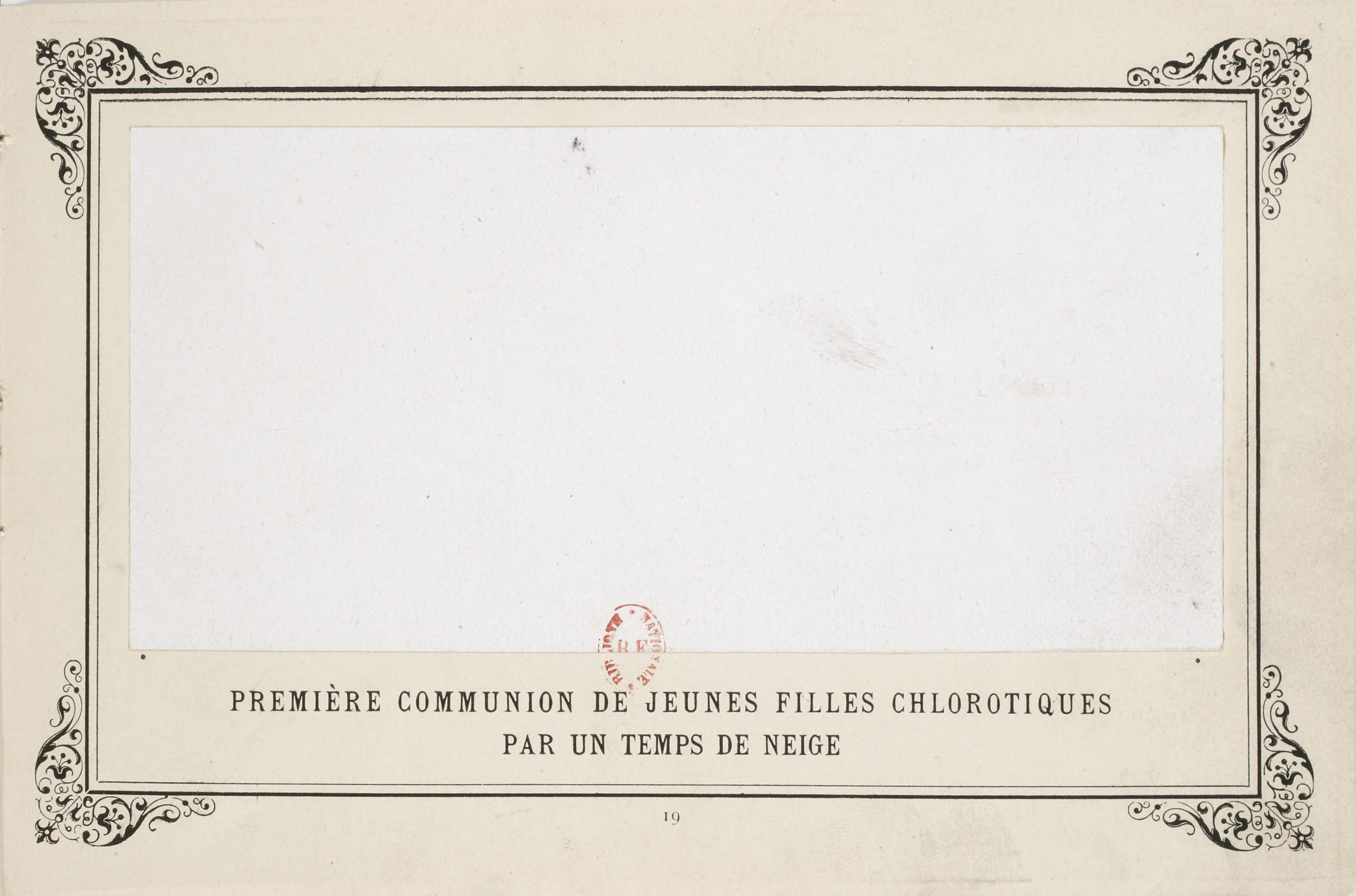 Alphonse Allais. Première communion de jeunes filles chlorotiques par un temps de neige, 1883.