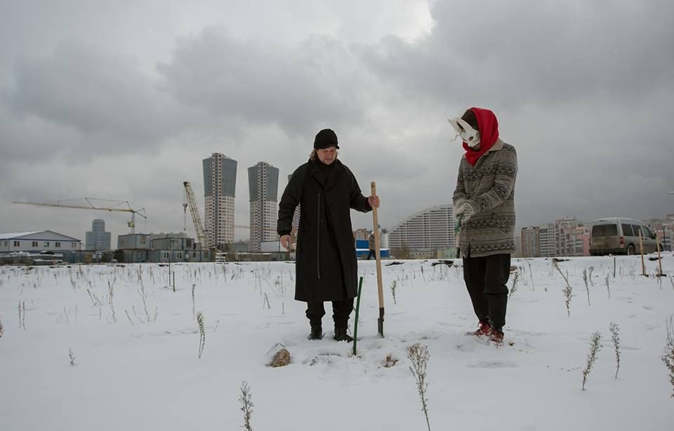 Сергей Катран, Алекс Петук. Проект «Копай». Ходынское поле, Москва, 2016,