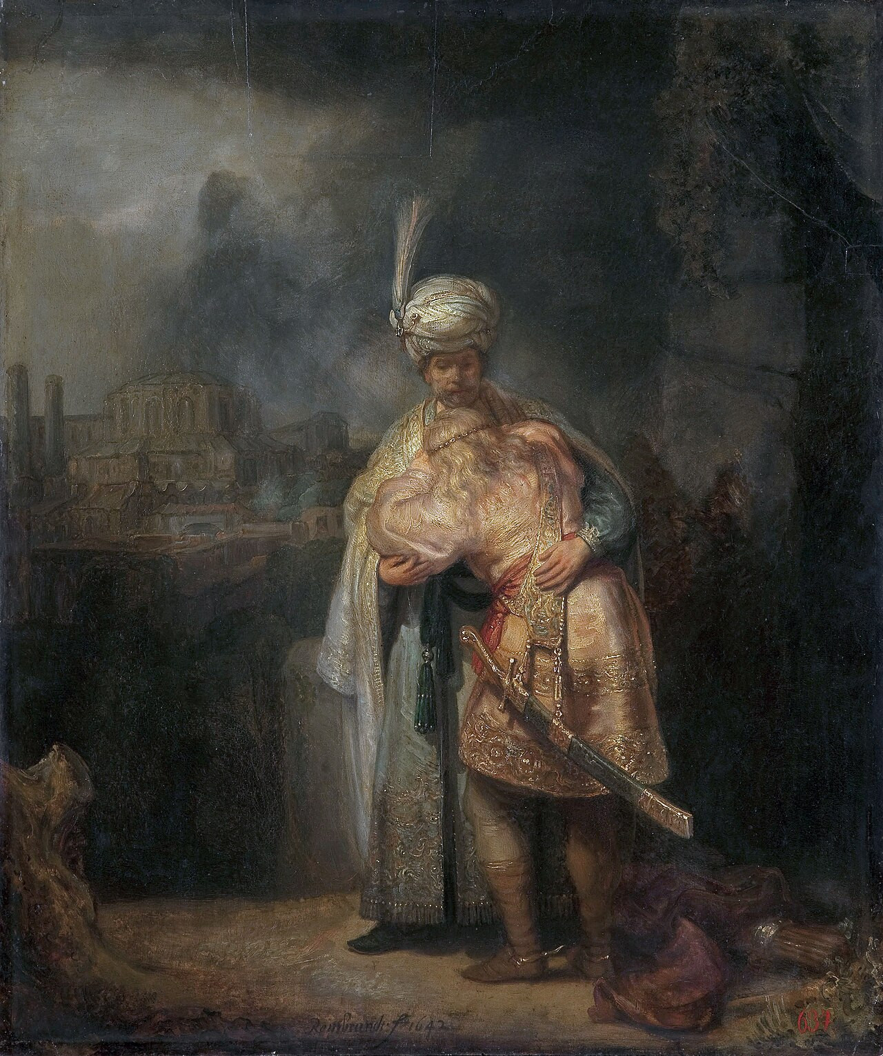 Рембрандт Харменс ван Рейн, Давид и Ионафан, 1642 