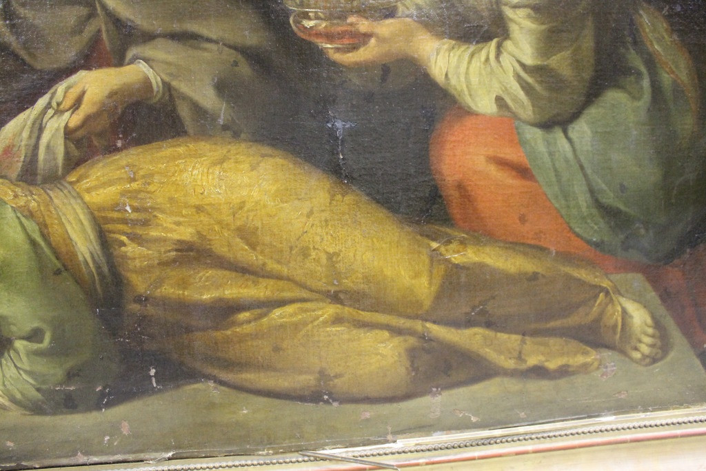 Фрагмент картины Франческо Ванни «Мученичество Святой Цецилии» с&nbsp;изображением платья святой БСИИ ASG, инв. № 04-1512