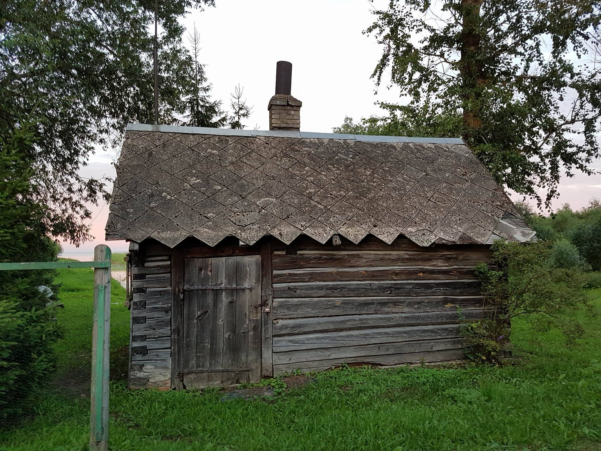 Традиционная баня на&nbsp;берегу Чудского озера, дер. Колкья. Фото автора