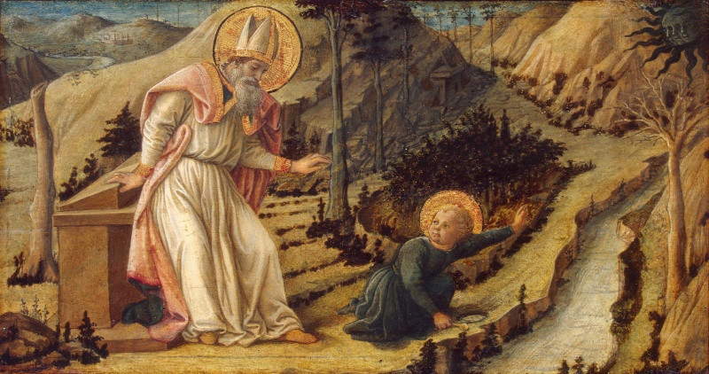 Фра Филлипо Липпи. «Видение св. Августина». Эрмитаж, ок. 1460&nbsp;года