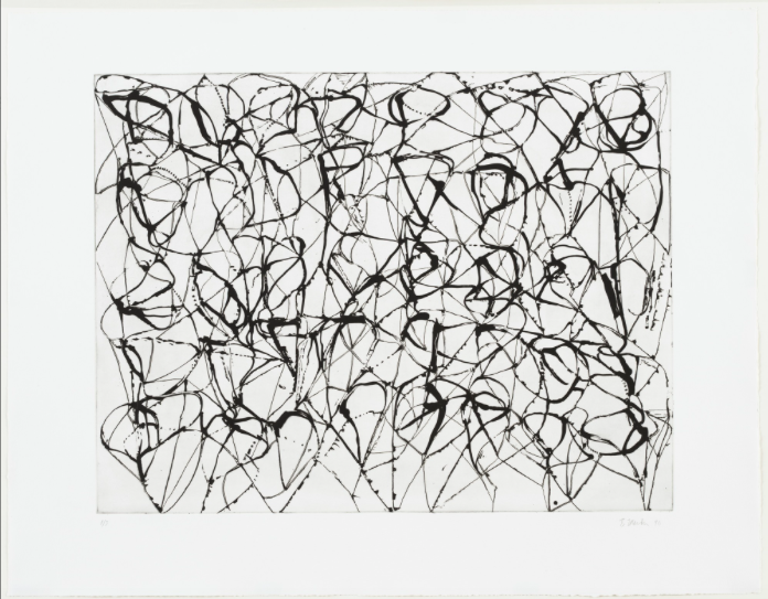 Brice Marden. Zen Study 6 (Early State) from Cold Mountain Series. 1990