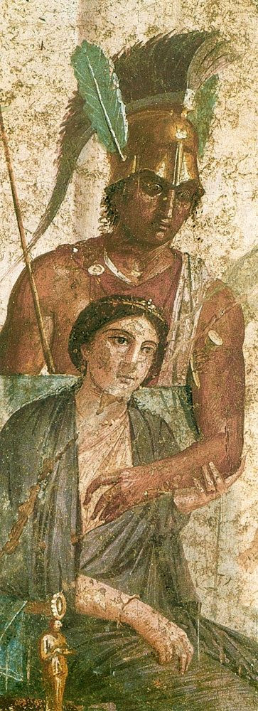 Фреска «Арэс и&nbsp;Афродита», Помпеи, 1 век до&nbsp;нашей эры