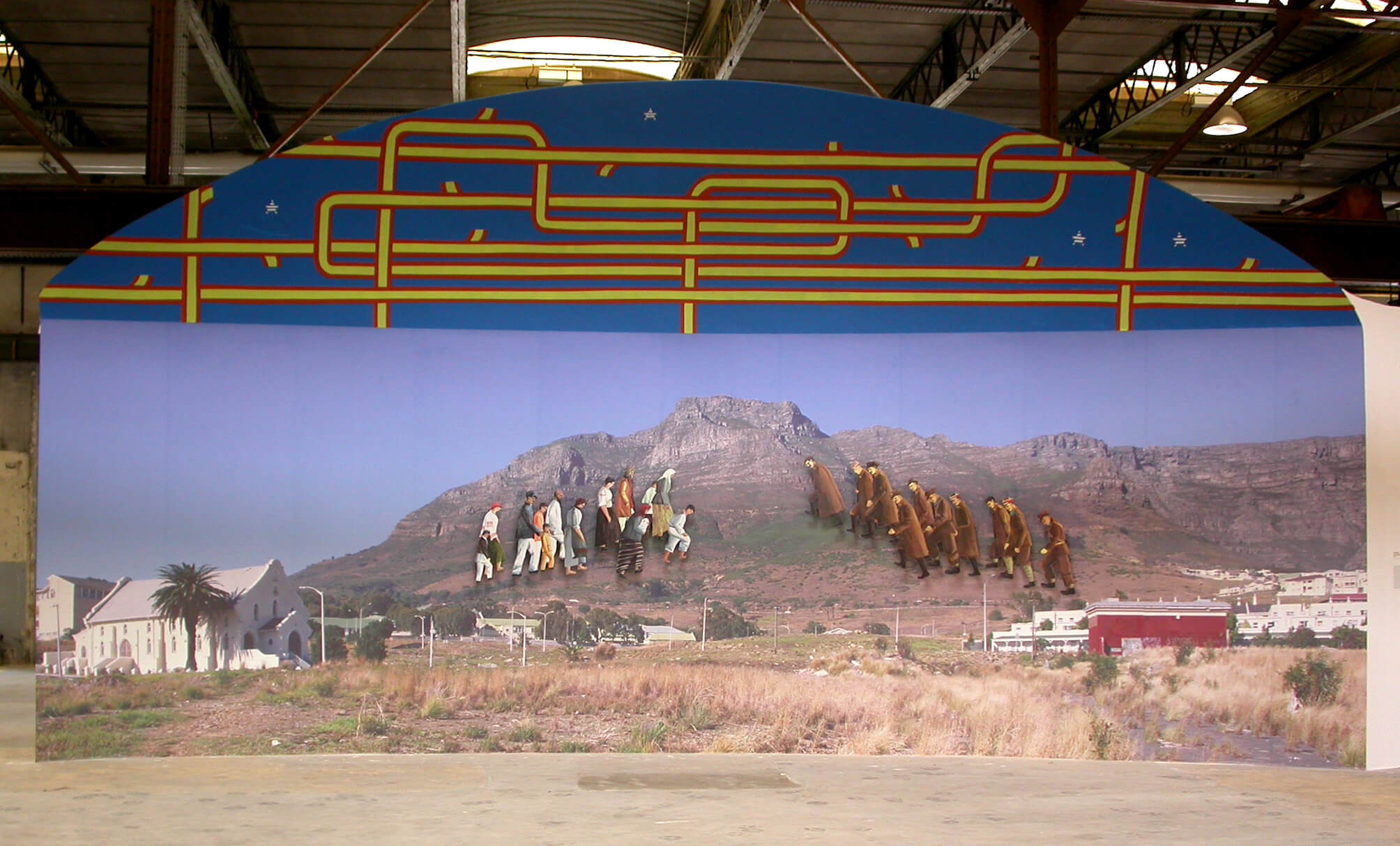 «Жертвы Катыни и&nbsp;жертвы Хатыни встречаются в&nbsp;пыльных холмах в&nbsp;пригороде Кейптауна», 2005