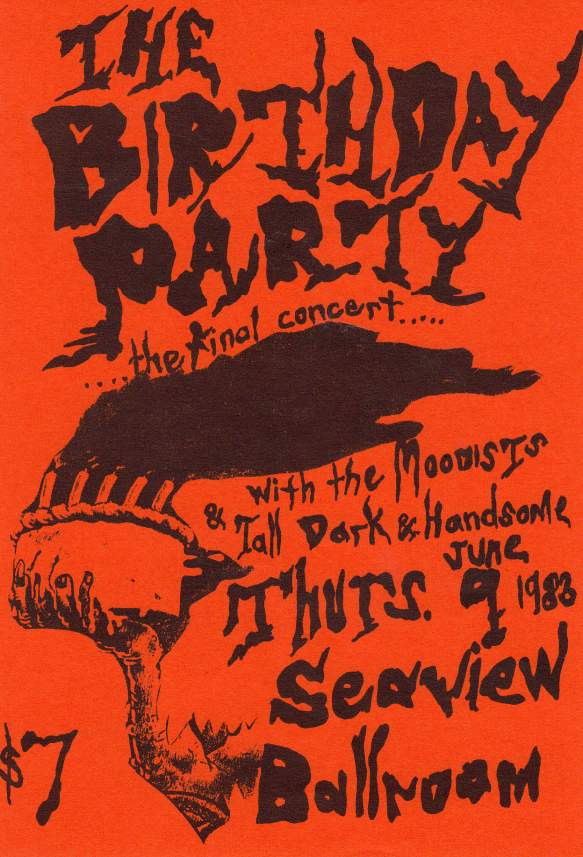 Постер последнего концерта The Birthday Party