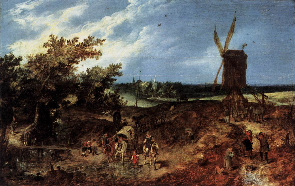Венне, Адриан ван де Лето (1614).Дуб, масло. 43×68. Берлинская картинная галерея