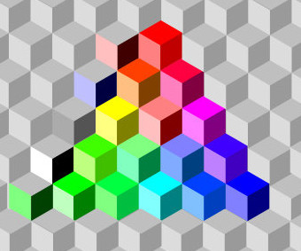 Рисунок 41. 55&nbsp;базовых цветов дискурсивной модели цвета.