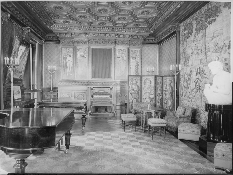 Музыкальный салон в&nbsp;palais Витгенштейнов © Scherb, KarlMusiksalon. um 1905 Österreichische Nationalbibliothek