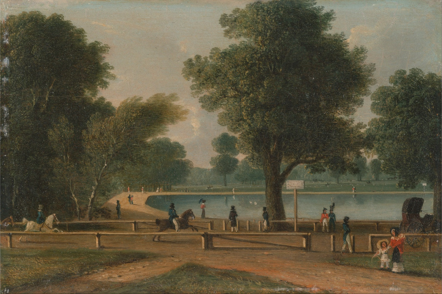 Гайд-парк, картина работы Джорджа Сидни Шеперда, середина 19 века