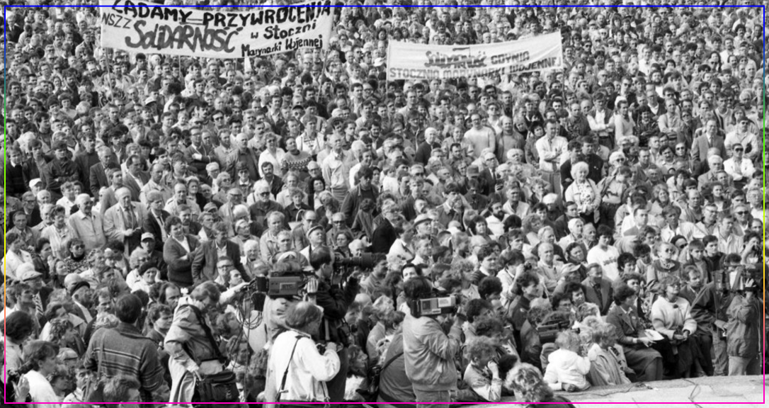 Сторонники солидарности на предвыборном митинге в Гдыне, 1989 год. Автор: Leonard Szmaglik