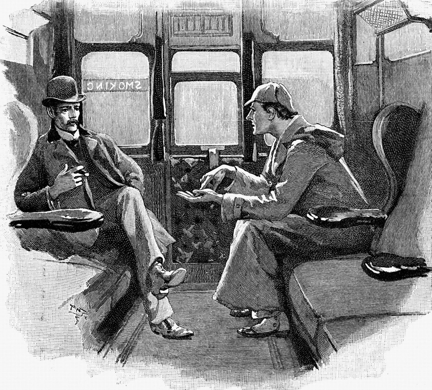 Sidney Paget, an illustration for “The Adventure of Silver Blaze” by Arthur Conan Doyle (“Holmes gave me a sketch of the events”)