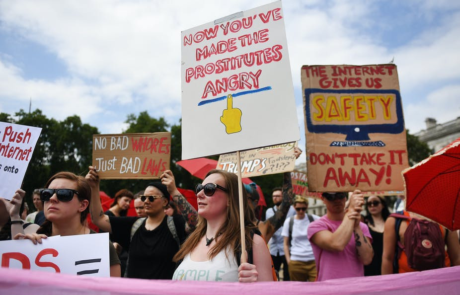 Протестная демонстрация секс-работниц. Вестминстер, 2018&nbsp;г.&nbsp;— Andy Rain/EPA