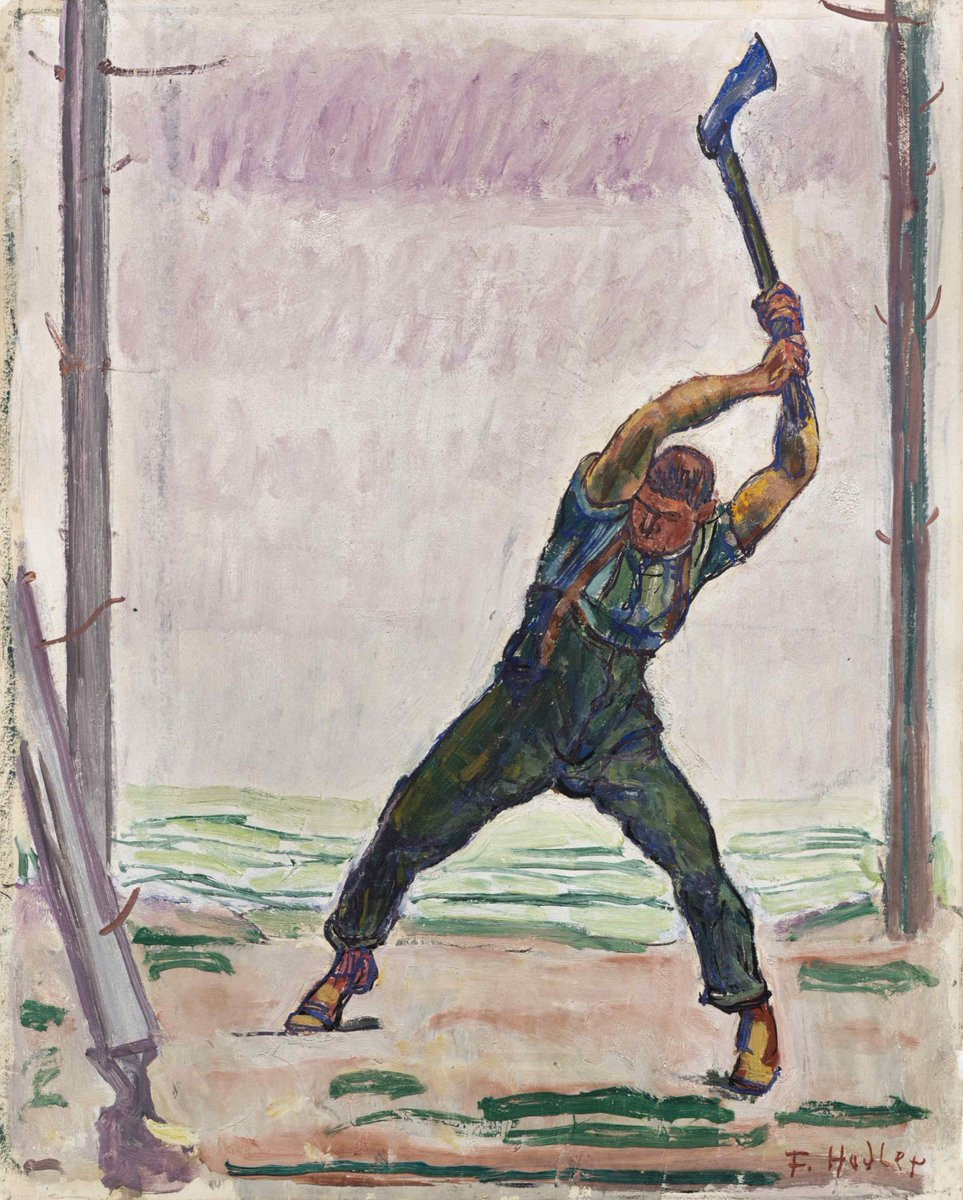 Ferdinand Hodler. O lenhador 