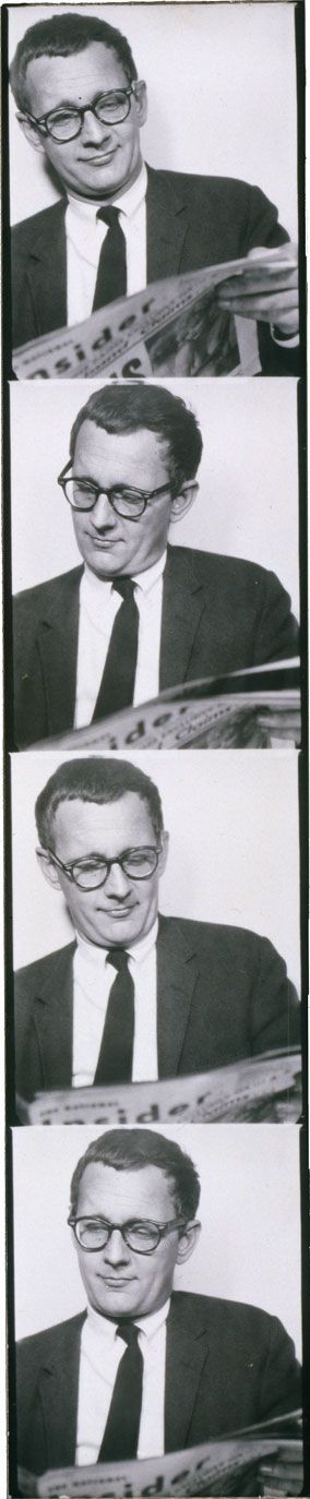 «New Faces, New Forces, New Names in the Arts» (1963). Donald Barthelme by Andy Warhol