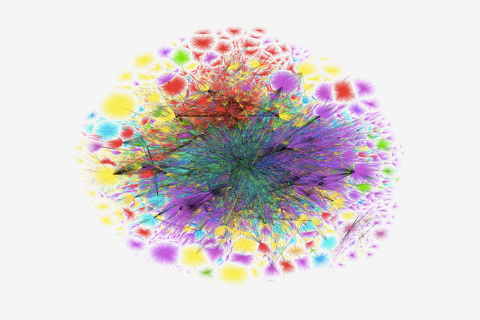 Схематическая карта интернета. 11 июля 2015&nbsp;года © The Opte Project