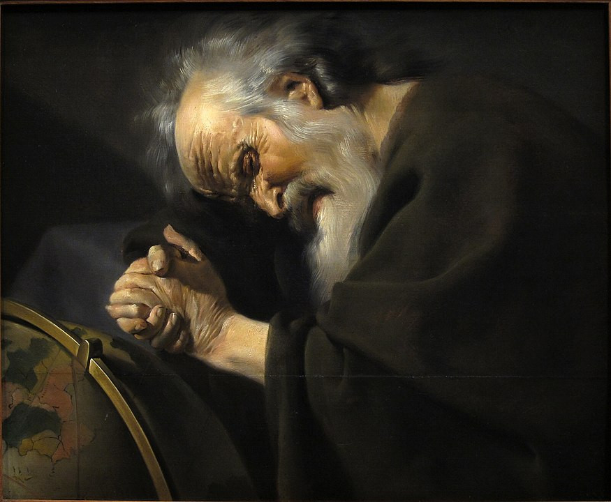 Плачущий Гераклит кисти голландского художника Иоанна Мореелсе, ок.1630&nbsp;г.