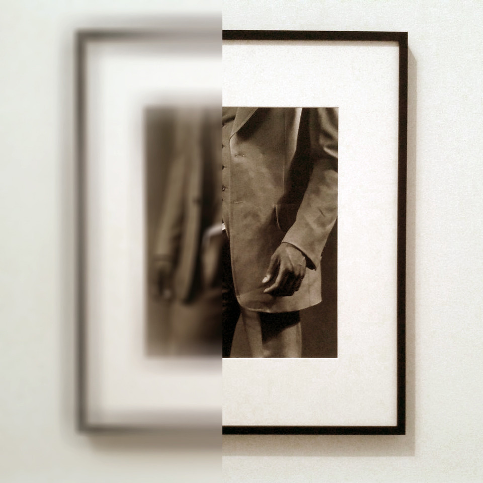 “Man in Polyester Suit”. Robert Mapplethorpe (negative 1980; print 1981). Gelatin silver print 45.5 × 35.4 cm (17 15/16 × 13 15/16 in.) © Robert Mapplethorpe Foundation