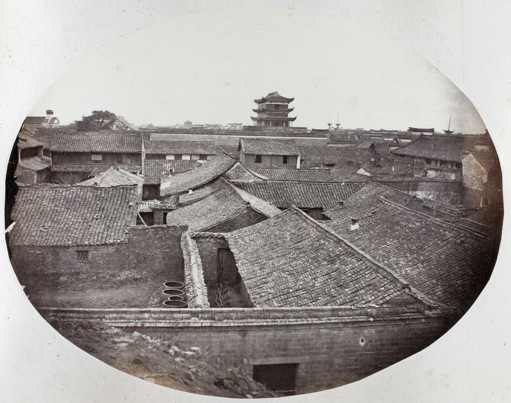 View of Ningbo from the city wall, 1870. Photograph by Watson, Major J.C.&nbsp;Image courtesy of Terry Bennett Collection and Historical Photographs of China, University of Bristol (hpcbristol.net/visual/Bo02-004).