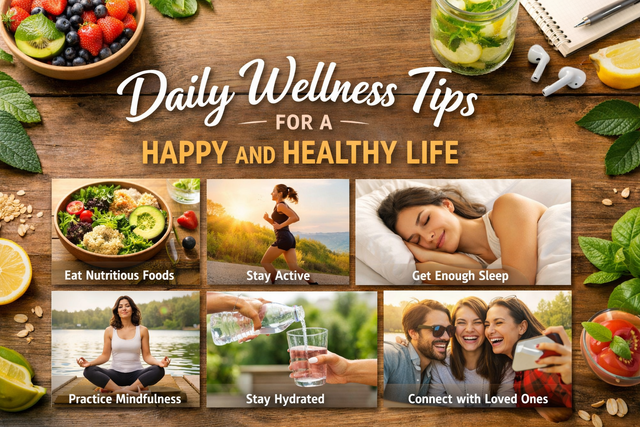 Daily Wellness Tips for a Happy and Healthy Life