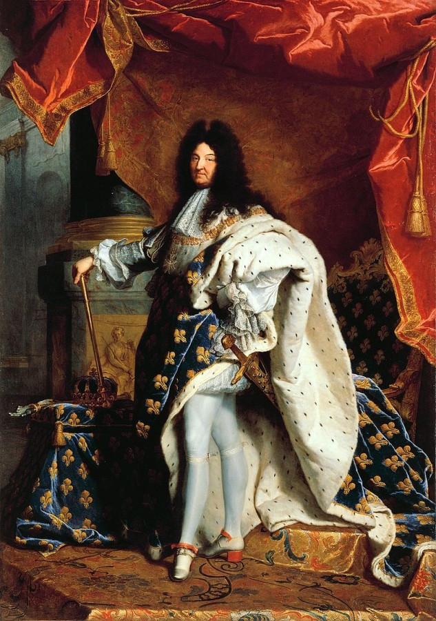 Людовик XIV, картина работы Гиацинта Риго, 1701&nbsp;г.