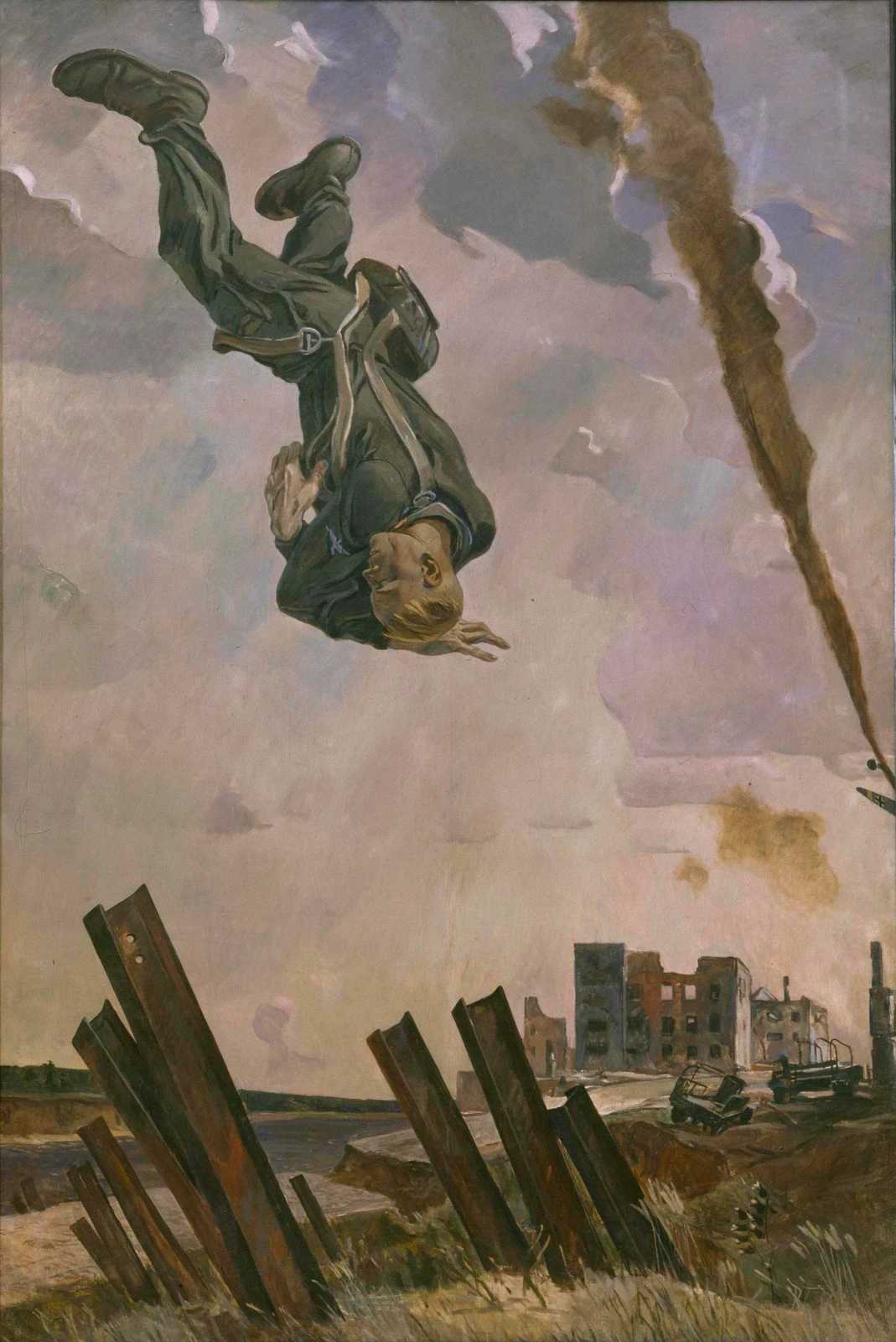 Александр Дейнека, «Сбитый ас», 1943