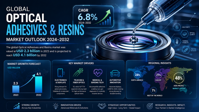 Global Optical Adhesives and Resins Market Size, Share & Forecast 2024–2032
