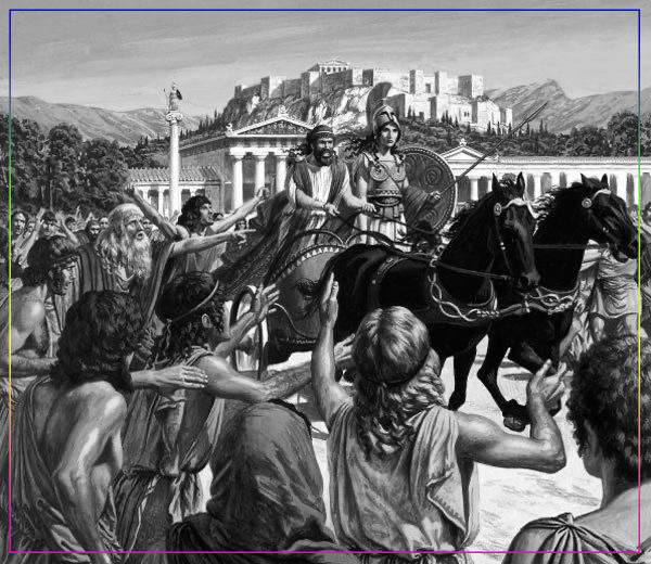 Писистрат въехал в Афины вместе с «богиней Афиной». Роджер Пейн