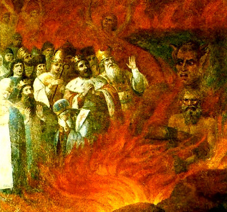 Противостояние критических верующих и&nbsp;верующих с&nbsp;точки зрения вторых: фреска «Лев Толстой в&nbsp;аду»