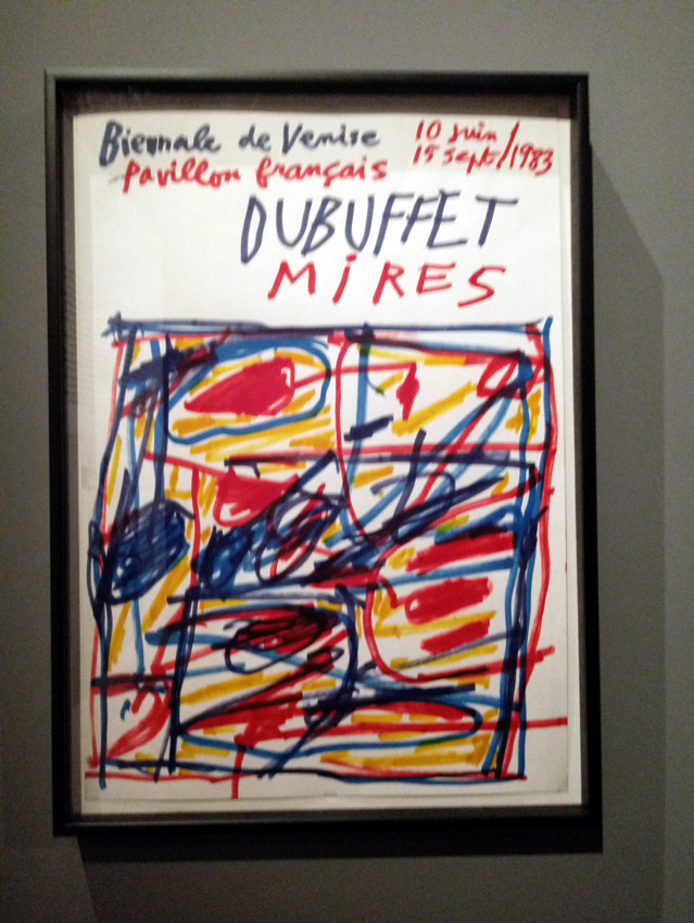 Афиша Франузского павильона 1983, нарисованная&nbsp;Ж. Дюбуффе к&nbsp;собственной выставке