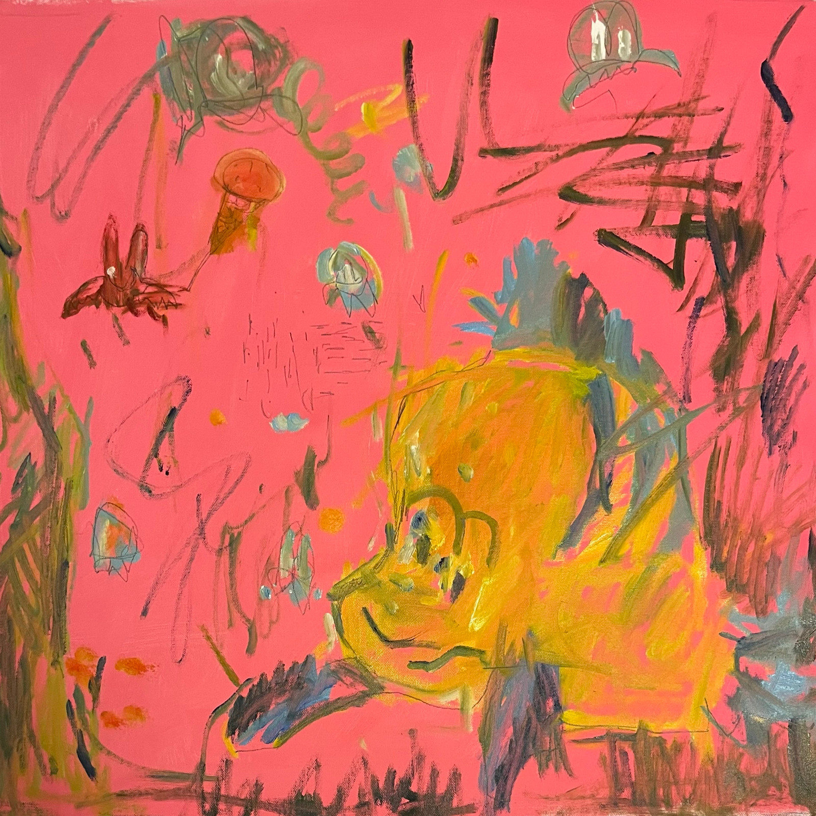 Flounder, Oil on canvas, 2022