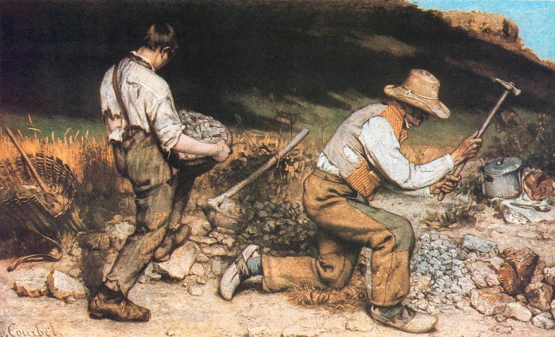 Густав Курбе. Дробильщики камней, 1849