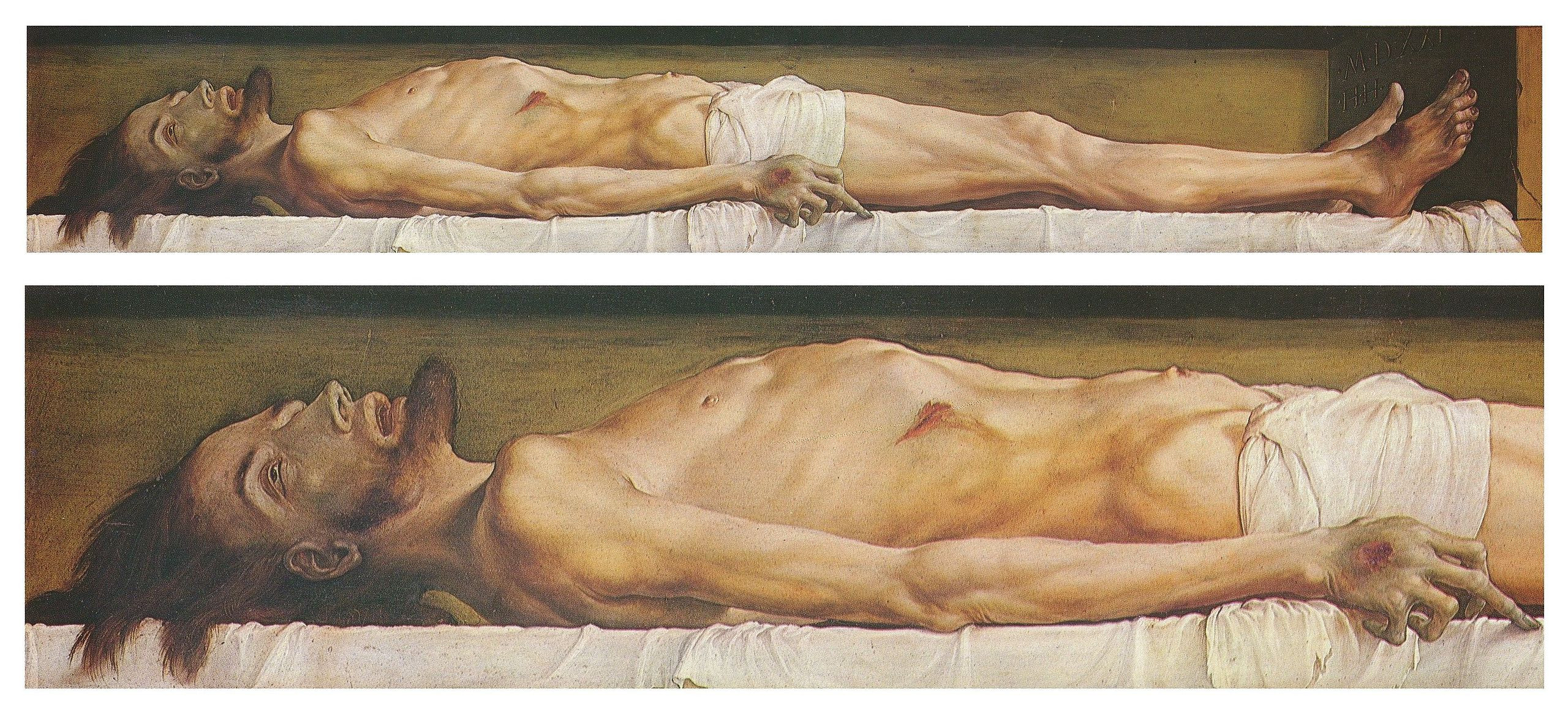 Ганс Гольбейн Младший. Мёртвый Христос в&nbsp;гробу. 1521—1522