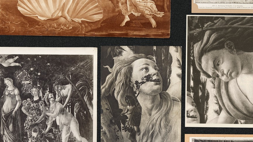 Aby Warburg. Bilderatlas Mnemosyne, Tafel 39 (1927–29) Фотодокументация панели атласа (реконструкция HKW, 2020) 