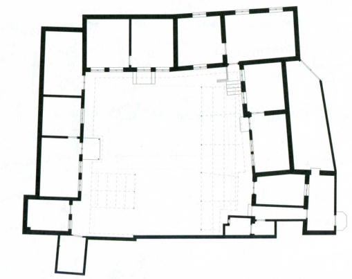 house with a courtyard in the middle. MAHALLA (Mostra Internazionale di Architettura). ACDF, Tashkent 2021. p17