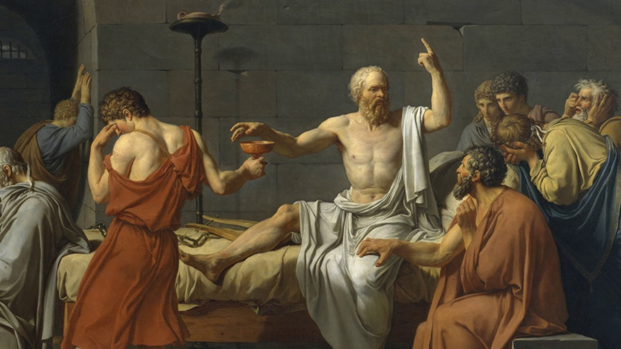 Смерть Сократа, Жак Луи Давид