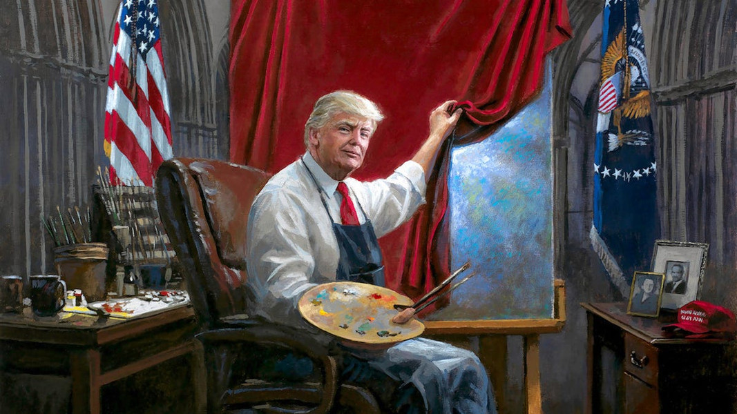 Portrait of Donald Trump by Jon McNaughton (2019)