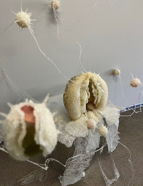 Quanto-flower, art-object, mix media, 2022