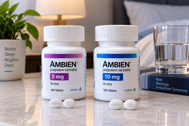 Ambien 5 mg and Ambien 10 mg: Uses, Dosage, Safety and Important Information