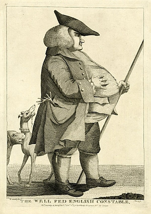 Сатирическое изображение констебля. Пол Сэндби, 1777&nbsp;г.