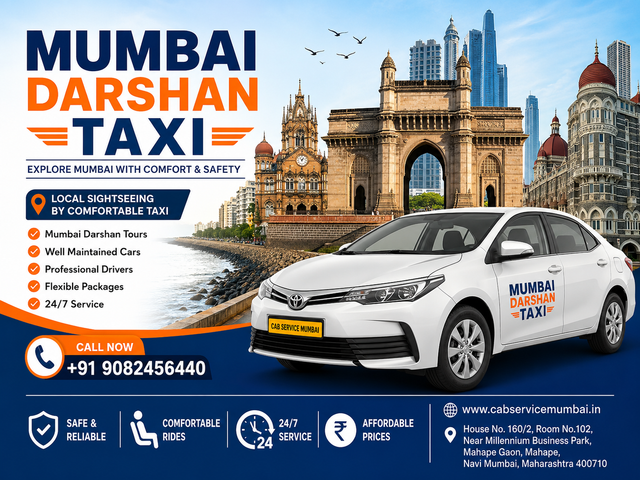 Mumbai Darshan Taxi – Comfortable Sightseeing Cab Service in Mumbai
