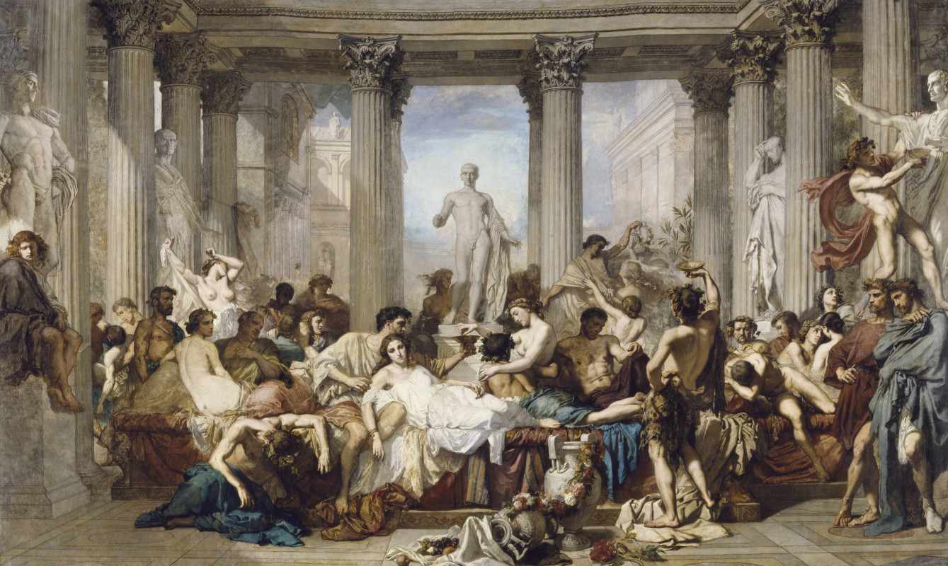 «Римляне времён упадка». Художник-академист, Тома Кутюр. 1847