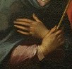Фрагмент картины Франческо Ванни «Коронация Девы Марии» с&nbsp;изображением руки Богоматери Национальная пинакотека, Сиена