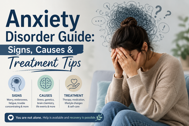 Anxiety Disorder Guide: Signs, Causes & Treatment Tips