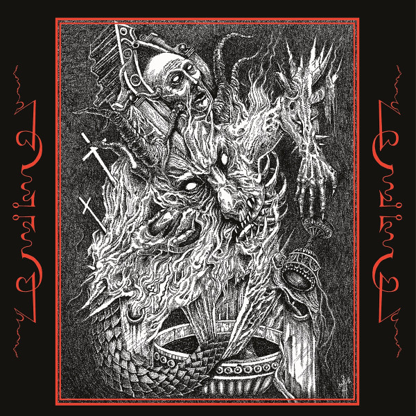Обложка сплита Sickrites/Pestilentia  “From The Temples Below” 7” (Handful Of Hate, 2018)